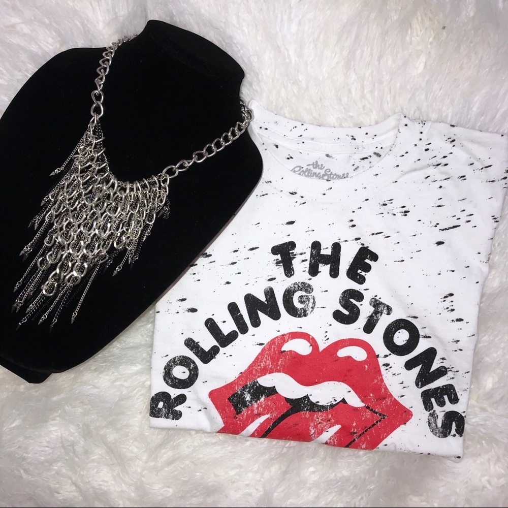 Rolling Stones Crop Tee